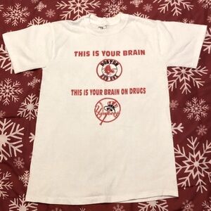 White Graphic Red Sox/Yankees Rivalry T-Shirt